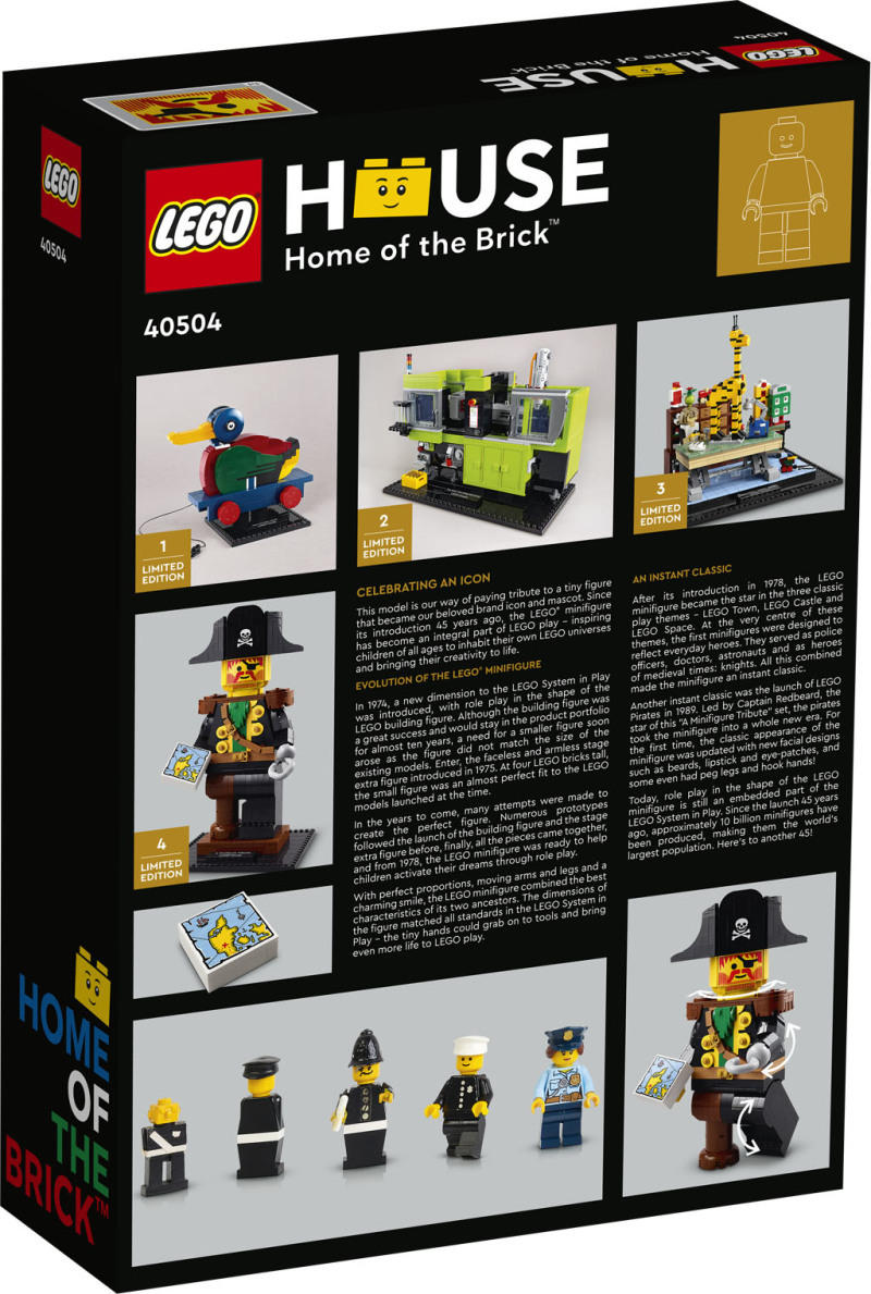 【LEGO House 限定】LEGO 40504「致敬樂高人偶 紅鬍子船長」A Minifigure Tribute