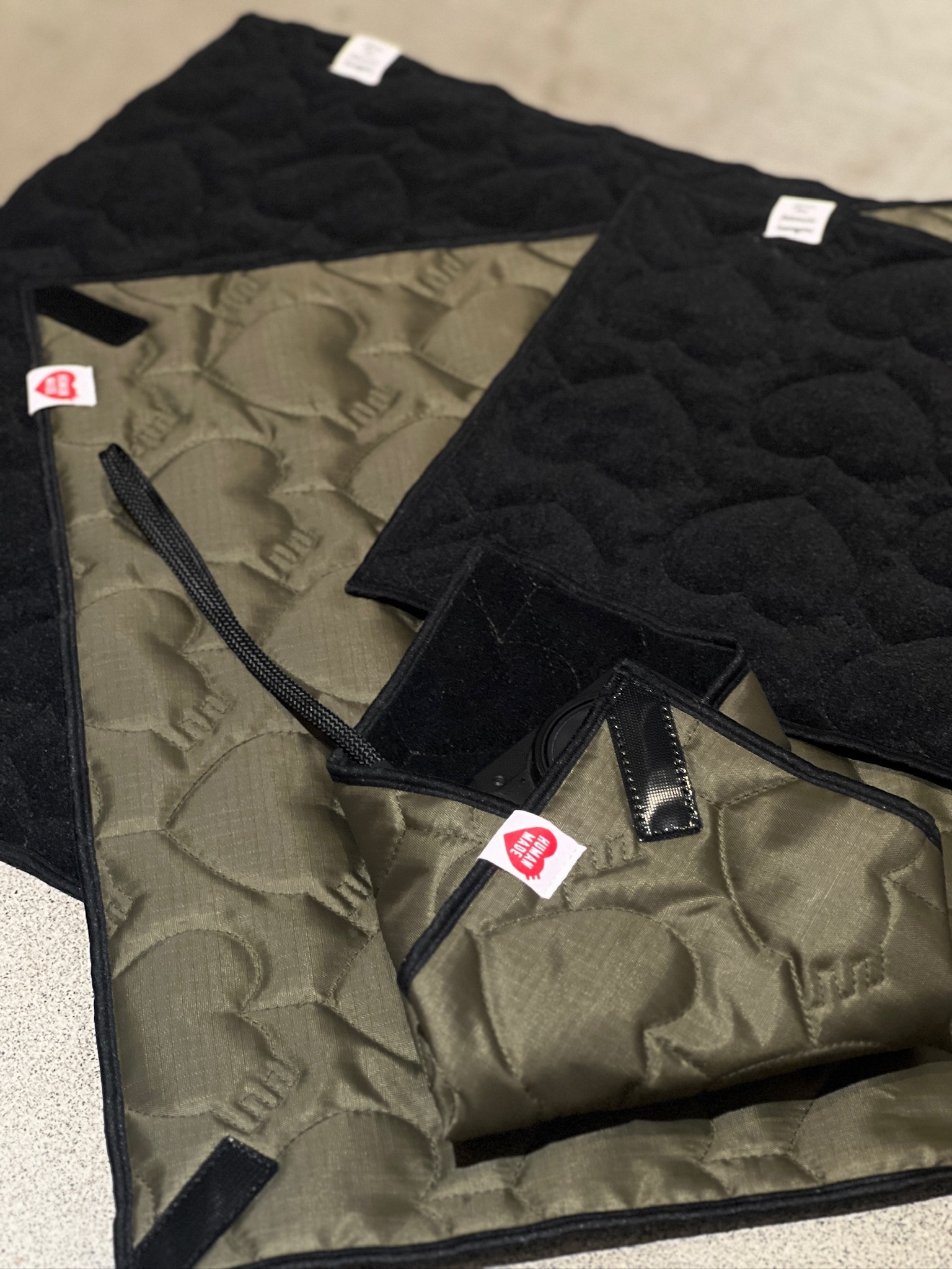 <快速出貨>HUMAN MADE衍縫材質 保護巾 大