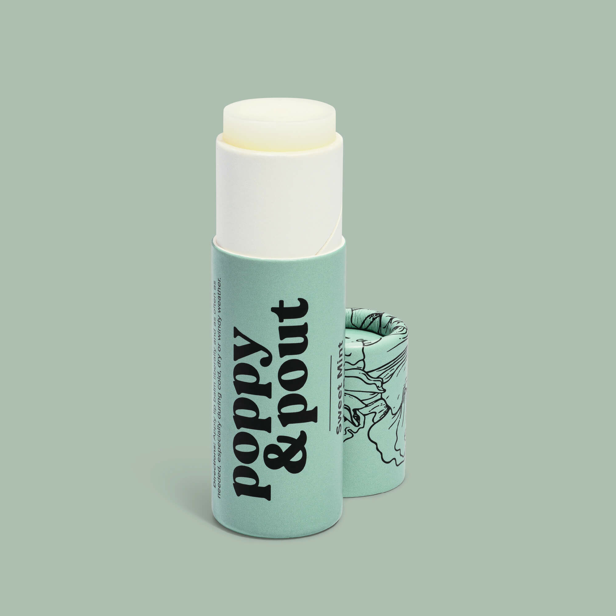 Poppy &  Pout 甜薄荷100%天然有機保濕護唇膏