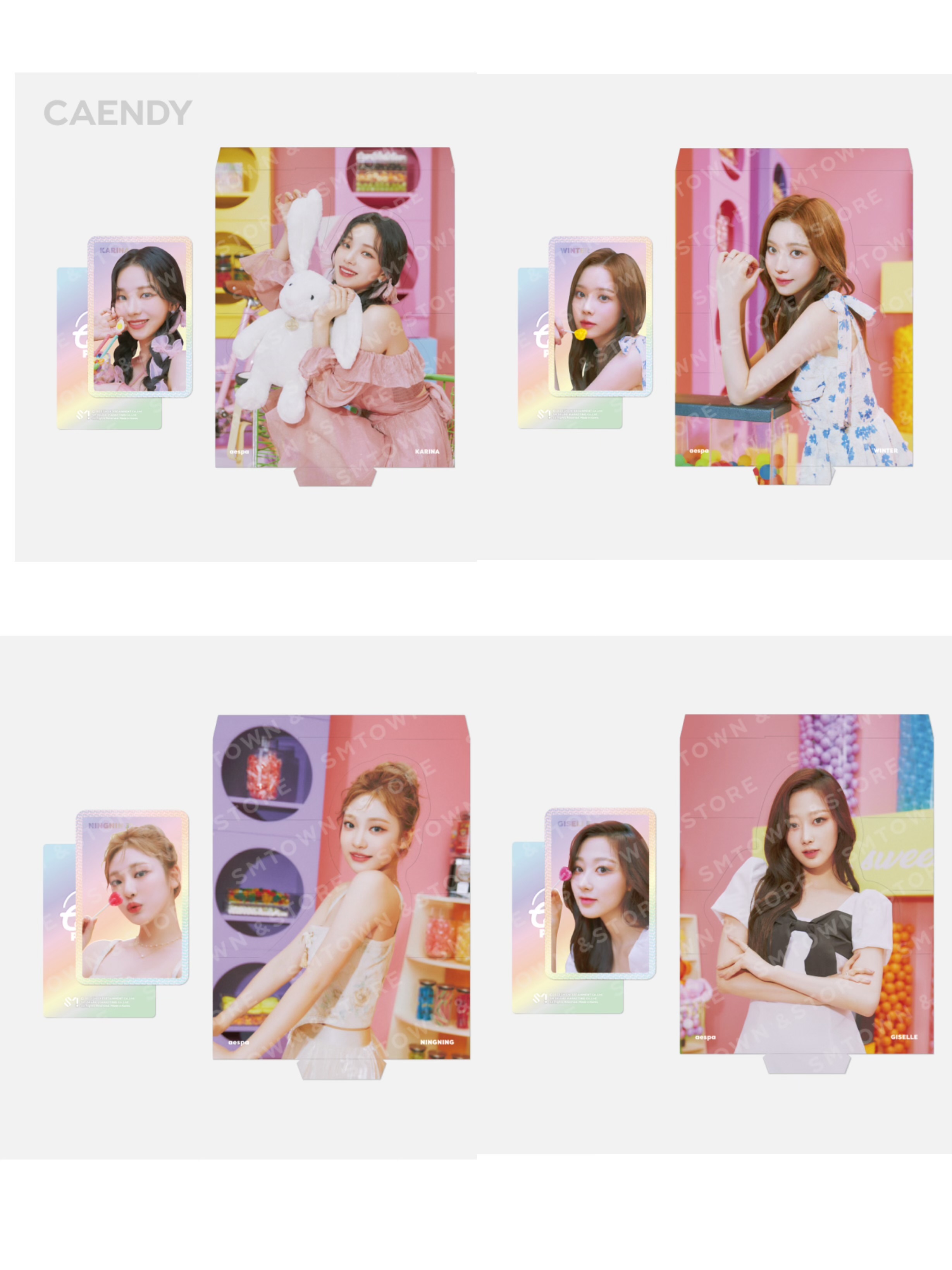 Aespa Caendy hologram photo card set