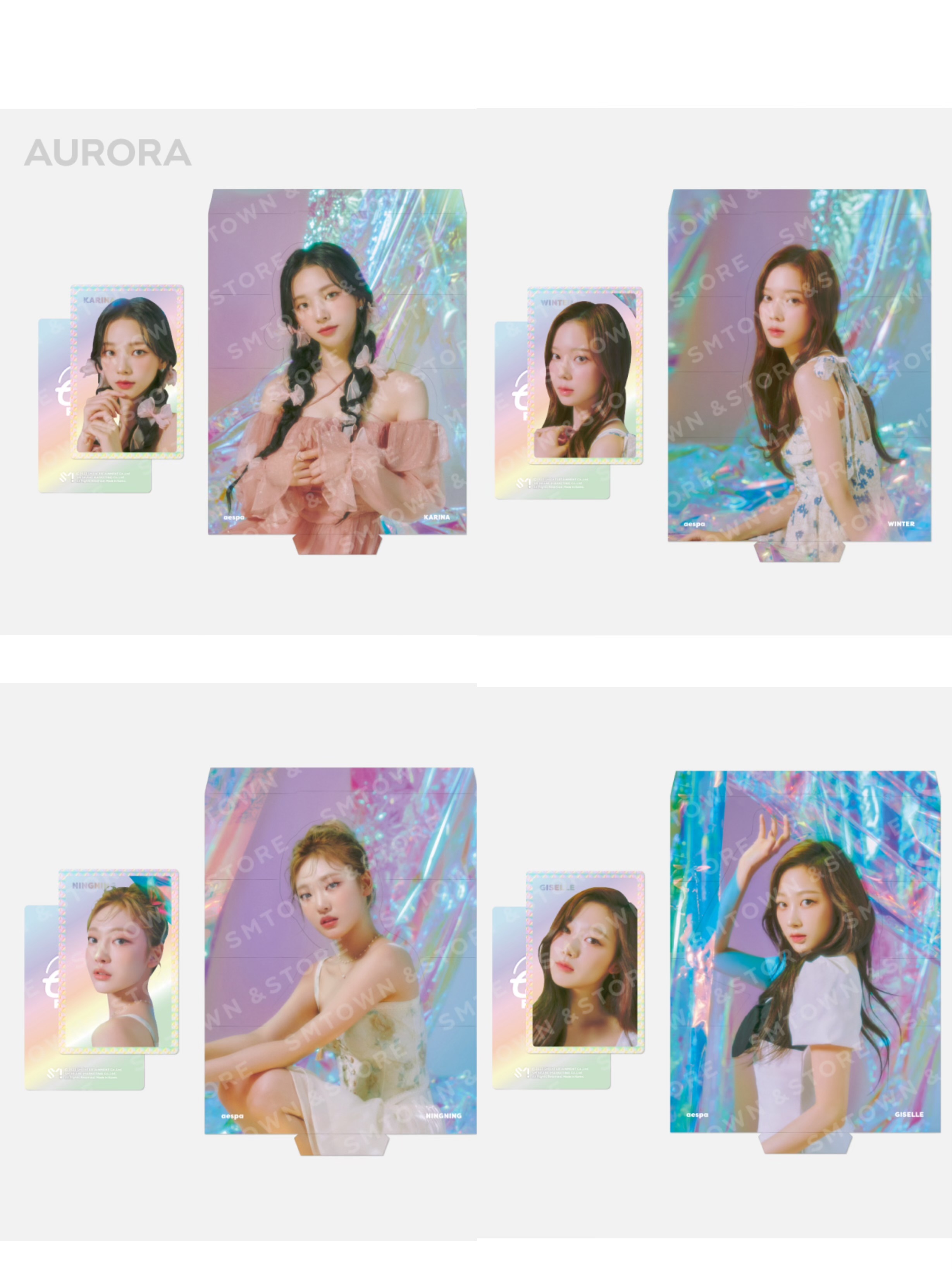 Aespa Caendy hologram photo card set