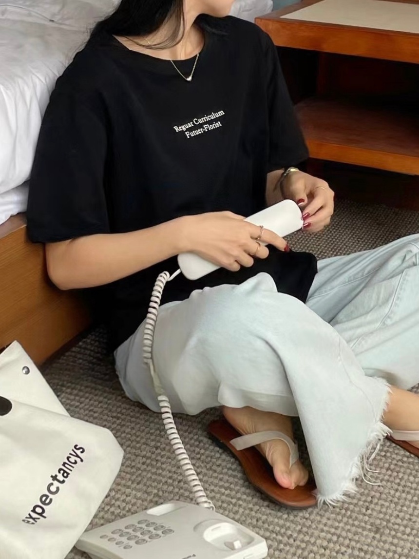 Mar.廣州連線 | 韓版小字母百搭T*3色∣