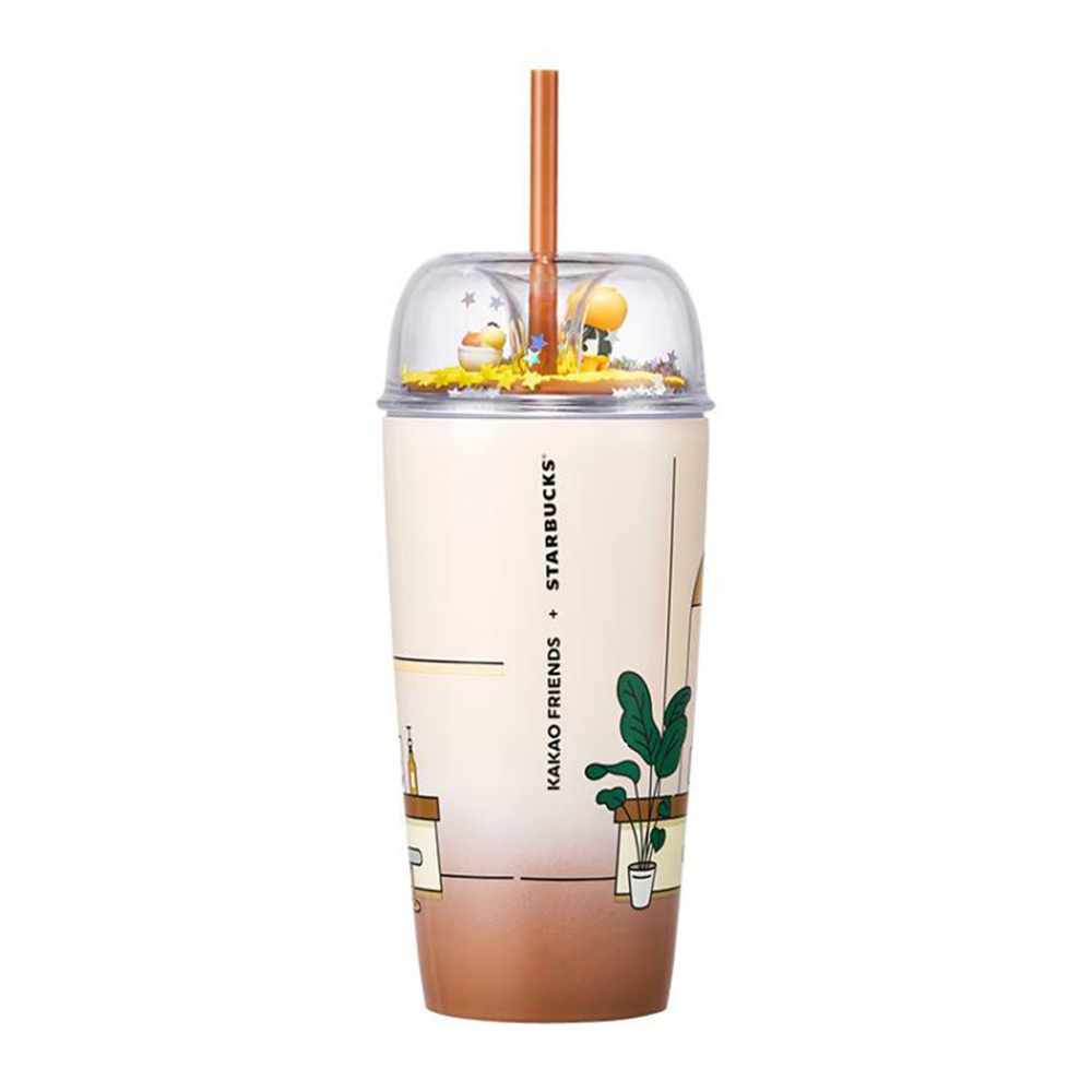 【現貨】韓國2024 Starbucks × Kakao Friends 雪花果凍吸管杯