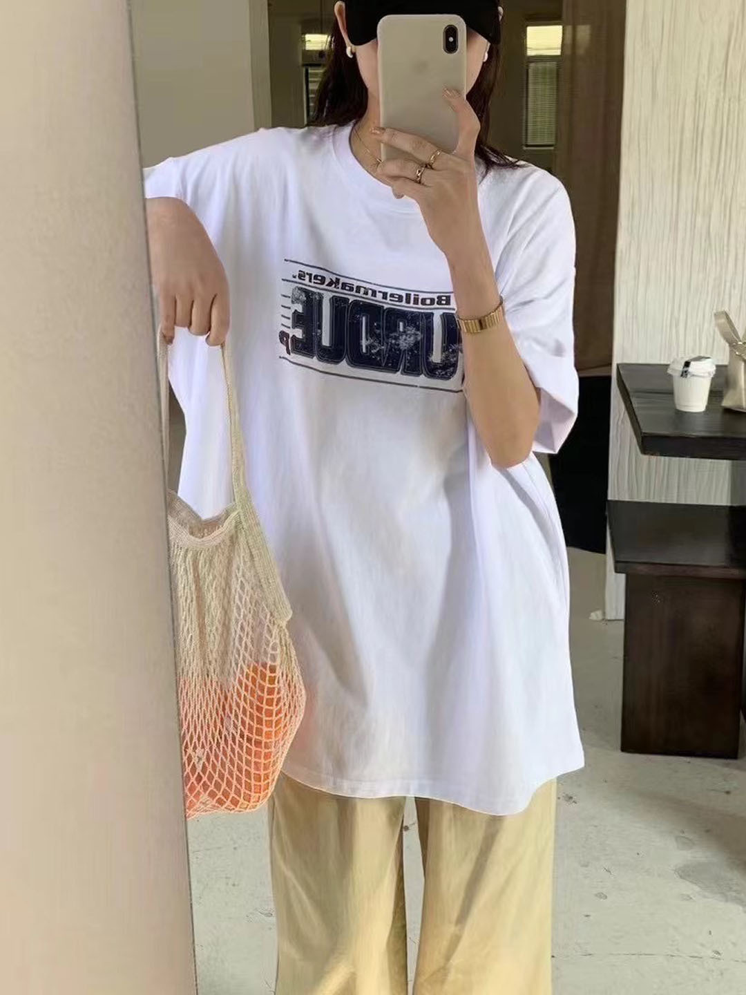 Mar.廣州連線 | PURDUE字母美式復古寬版大T*4色∣