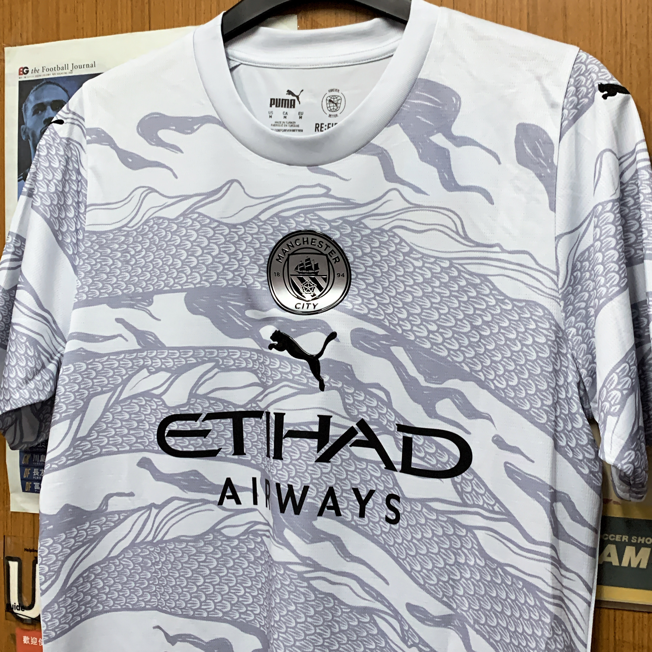 2024 Manchester City Dragon Special Pre Match Shirt with #17 DE BRUYNE