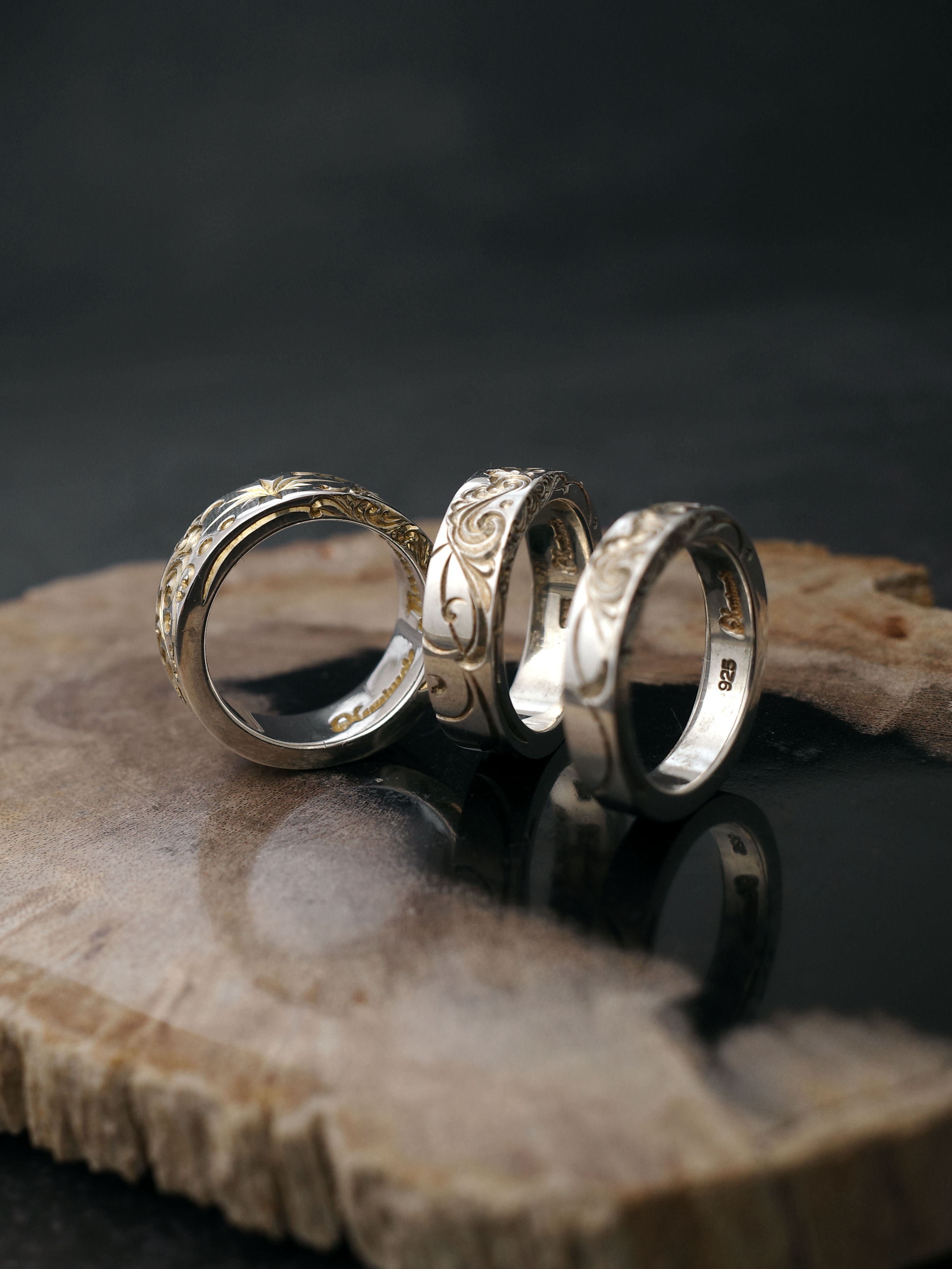 Jinny's 金唐草平打戒 6mm