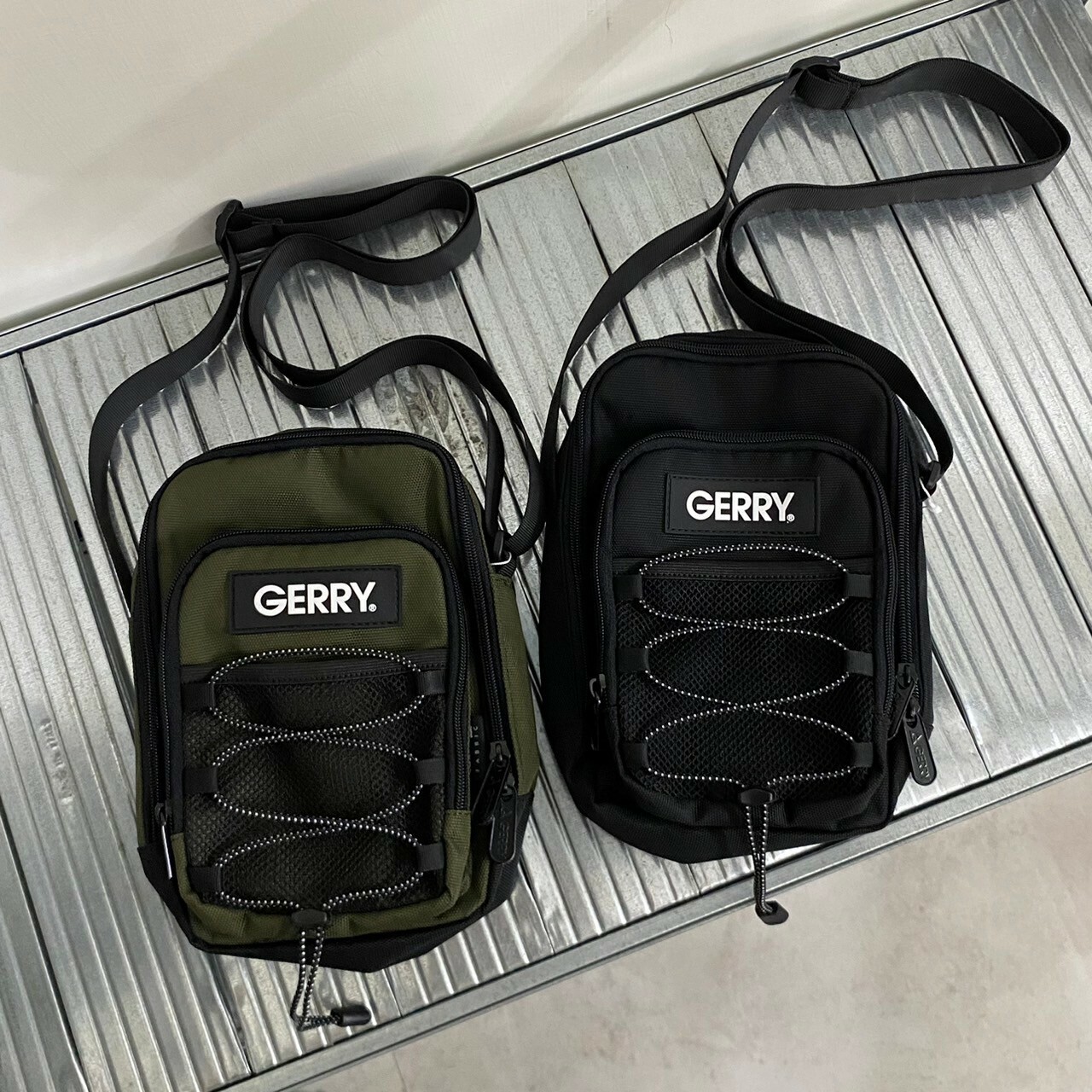 Gerry 防潑水綁繩單肩尼龍包 R1761