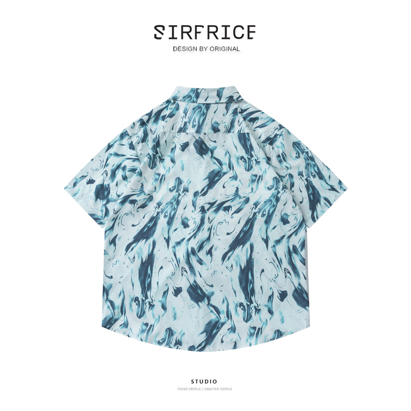 花襯衫 海灘度假 涼感滑面