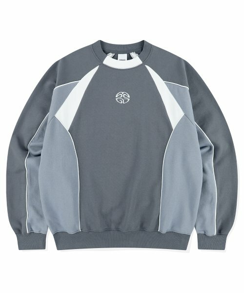MAHAGRID - TRACK PIPING SWEATSHIRT (BLUE)