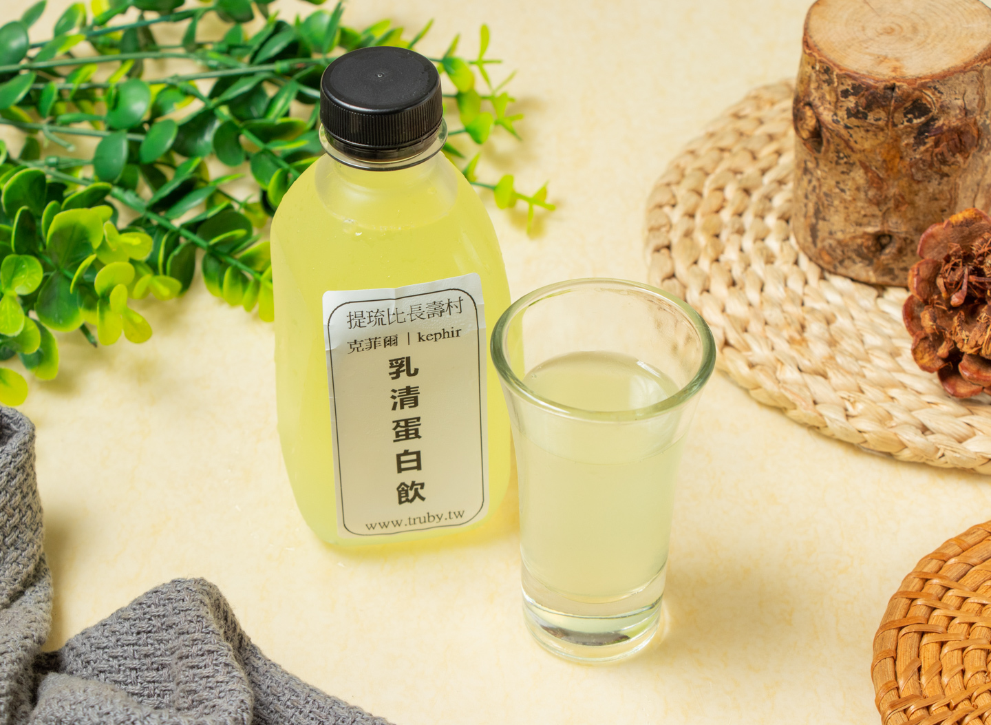 kefir益生菌乳清蛋白飲｜ 純天然工法｜低熱量、低脂肪｜養顏美容、幫助消化【奧賽提亞 克菲爾｜提琉比長壽村】