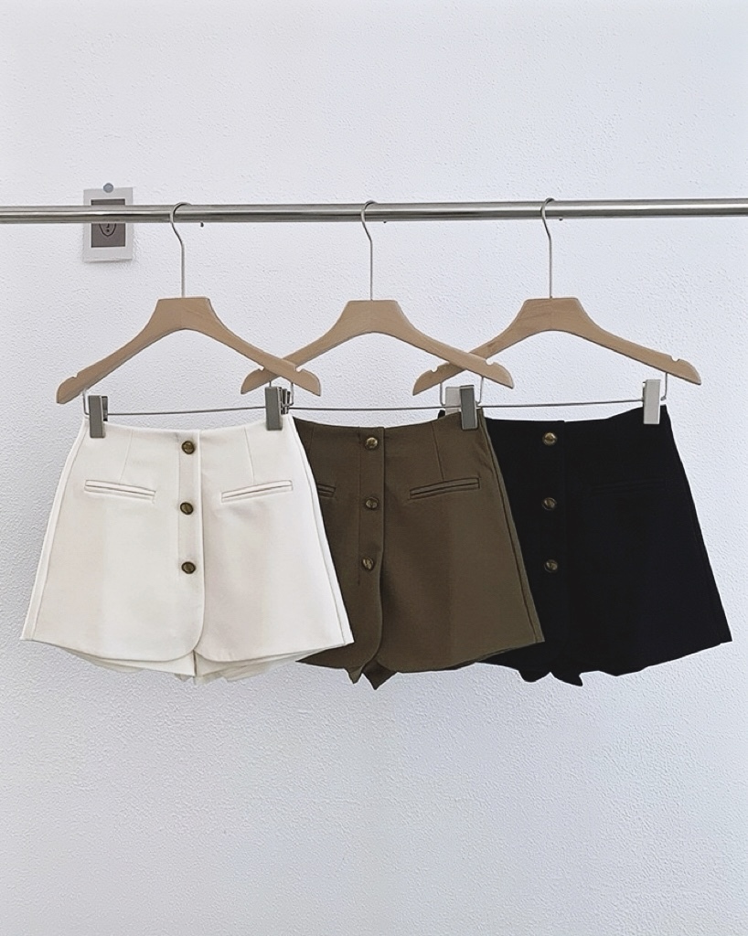 P7556 - High Waist Short Pant (Pre Order)