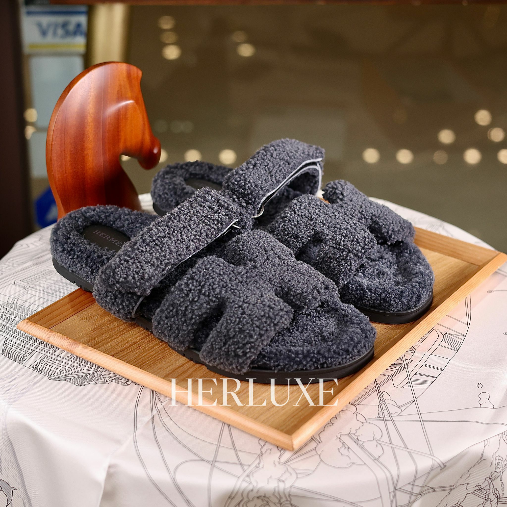 Chypre Sandal grey size 43