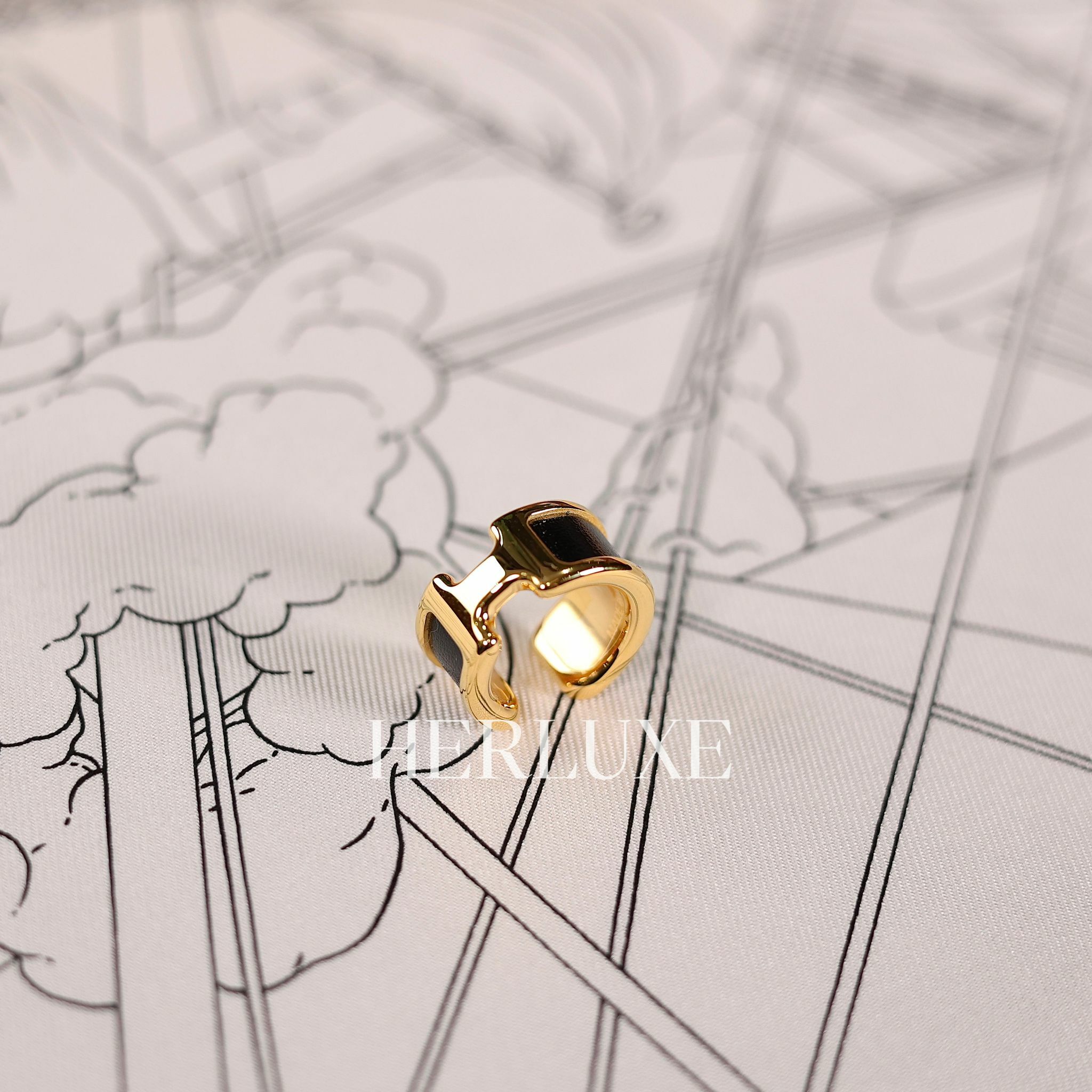 耳骨扣Bijou d’oreille olympe pm 89 noir cc