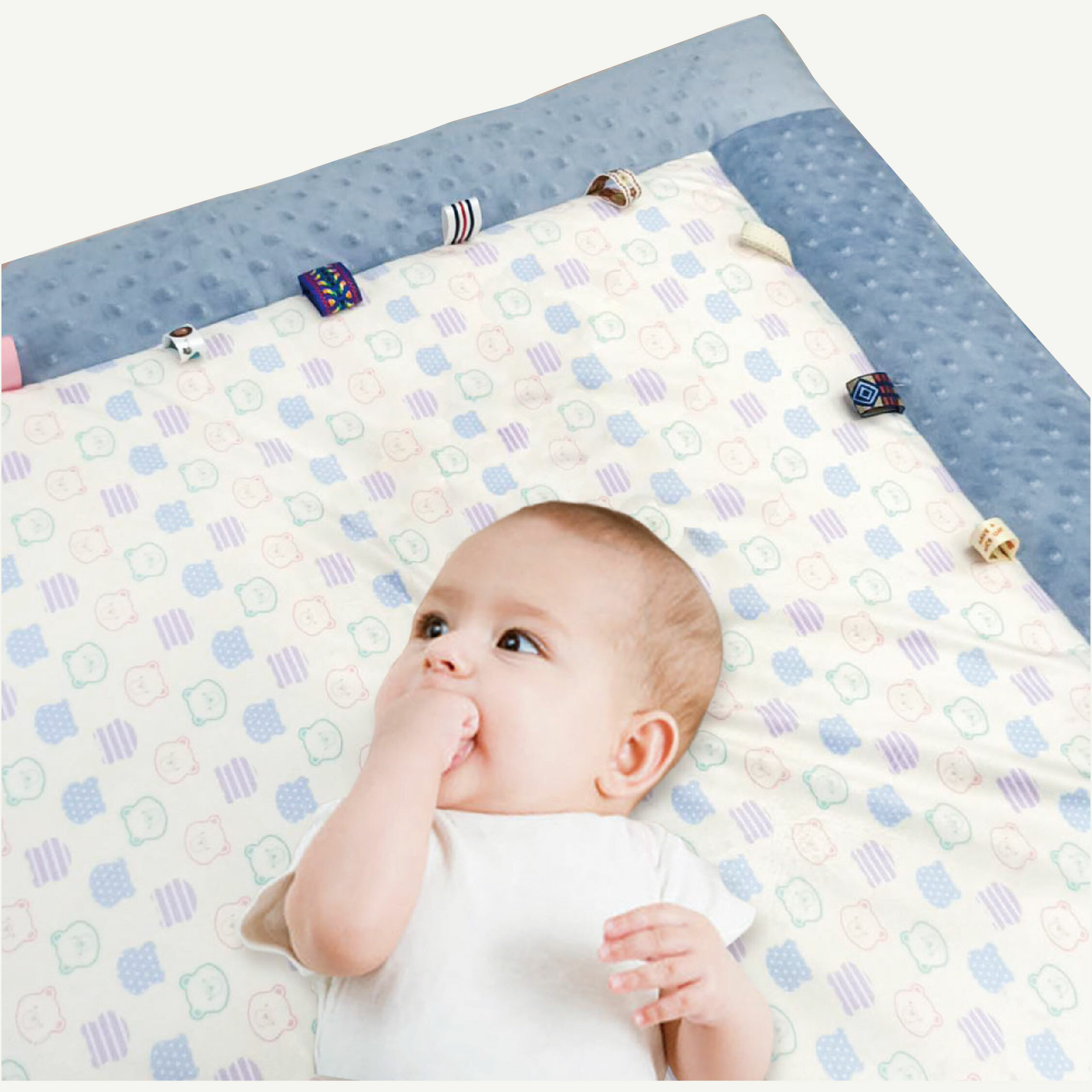 【JB0213】MIT原創彩熊防摔魔粒安撫遊戲墊＊三色