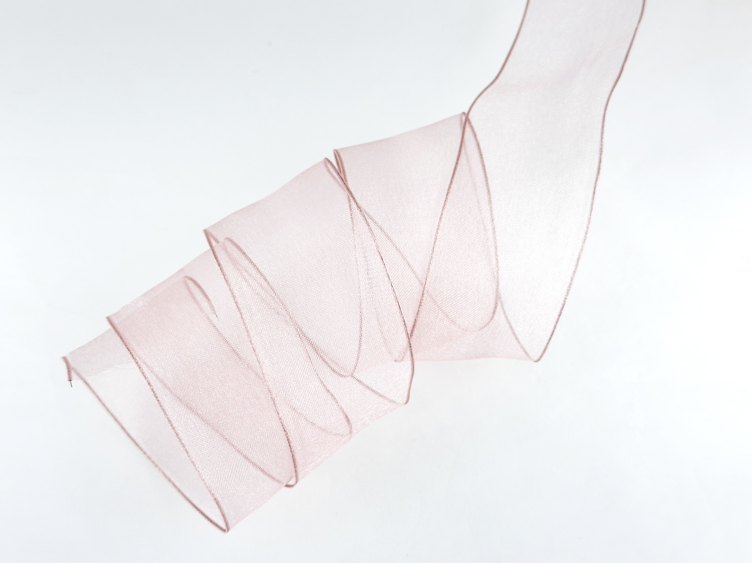 光澤塑形網紗/38mm雙邊細金屬絲/日本同步