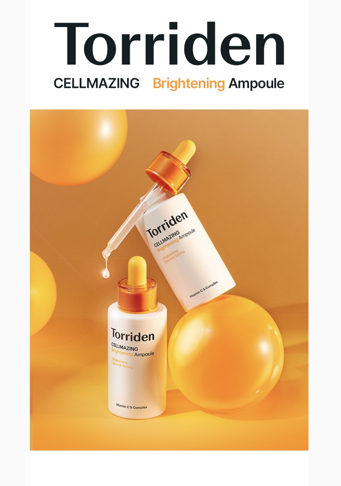 《現貨》Torriden Cellmazing Vita C Brightening Ampoule 30mL (+10ml+2ml*5ea)