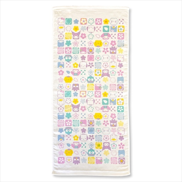 三麗鷗 SANRIO｜三麗鷗明星｜日製和風紗布毛巾(櫻)