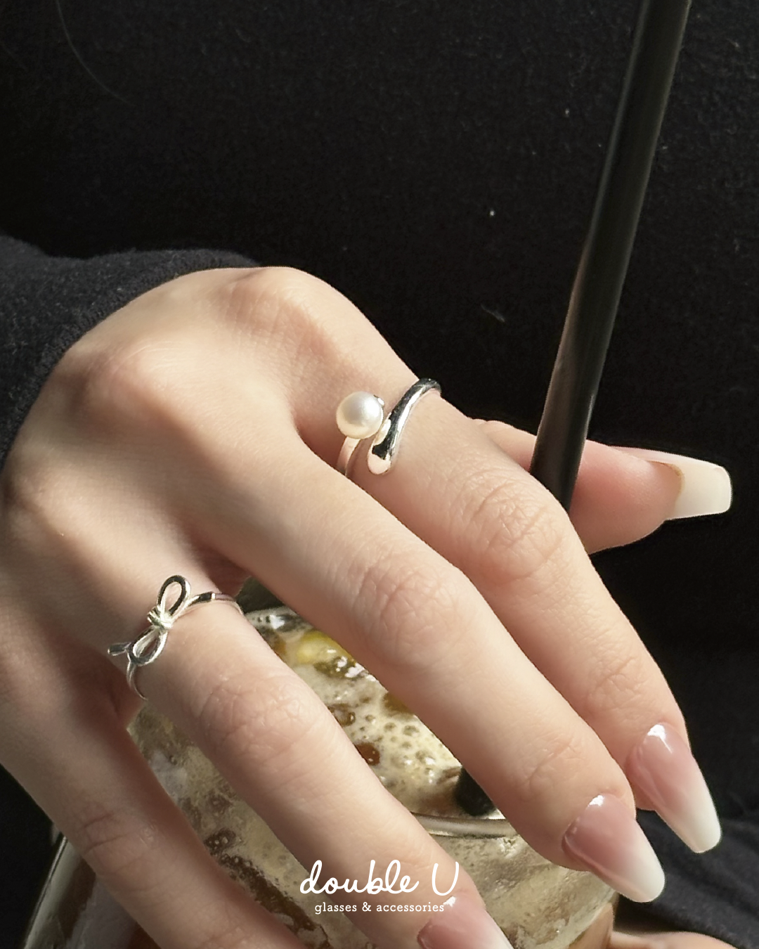 獨白・珍珠純銀戒指 (GRS10281)