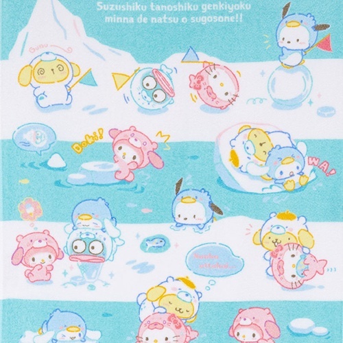 三麗鷗 SANRIO｜三麗鷗明星｜純棉浴巾 方巾 (冰原好朋友)