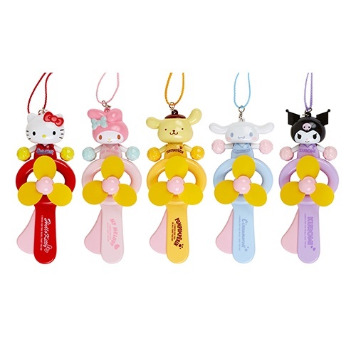 三麗鷗 SANRIO｜大耳狗｜手動隨身風扇附繩(應援啦啦隊)