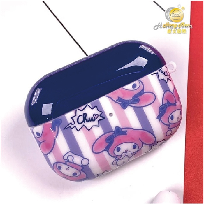三麗鷗 SANRIO｜美樂蒂｜｜Airpods Pro耳機保護套(簡約條紋)
