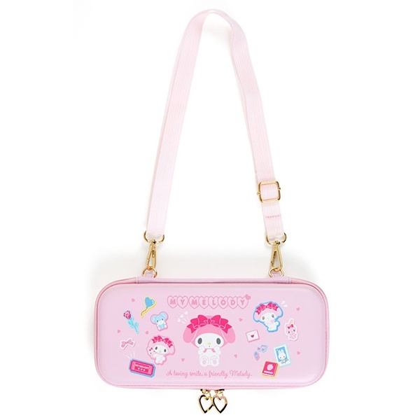 三麗鷗 SANRIO｜美樂蒂｜遊戲機收納包/3C配件收納包(遠距新生活)