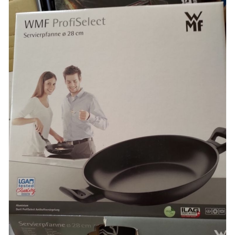 德國 WMF｜ ProfiSelect 28cm 雙耳平底鍋 瑞士ILAG塗層 無危害物PFOA Free 不沾鍋 (不含鍋蓋)