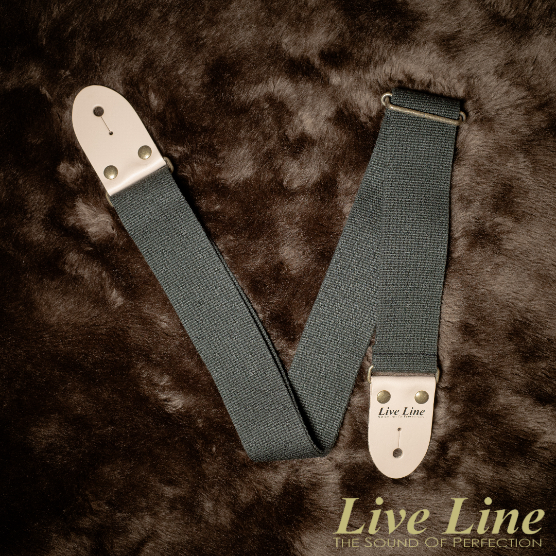 日本製造 Live Line 壓克力混紡 LS2000CGRY 灰色 吉他 背帶