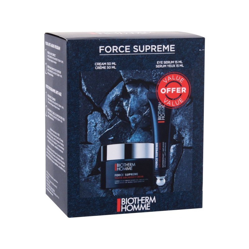 碧兒泉 BIOTHERM ｜男仕超進化極量緊膚凝露套組 50 ml+15 ml