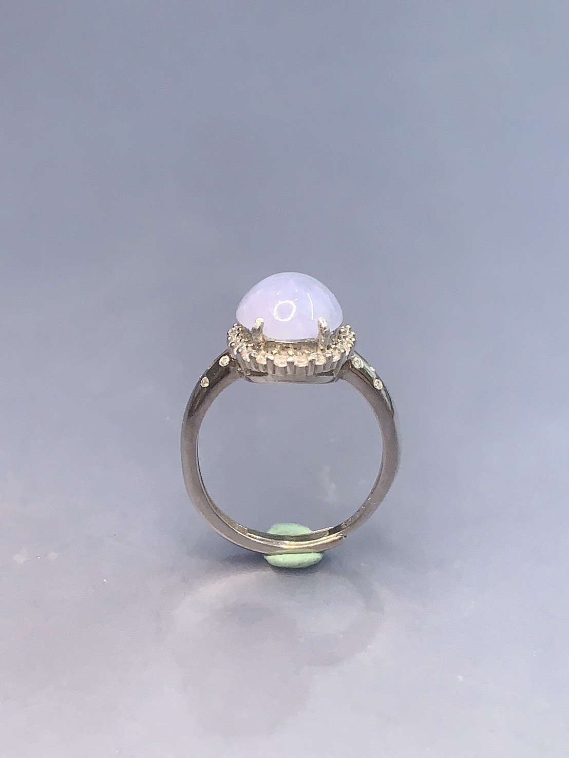 紫翡翠銀戒指02丨大器高雅