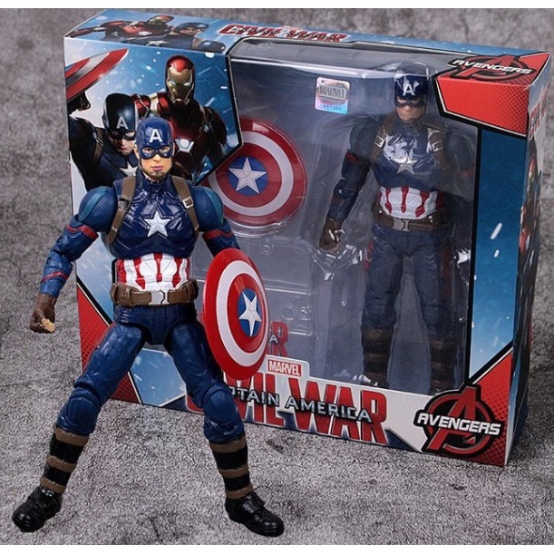 漫威 MARVEL｜復仇者聯盟-美國隊長 支架款 中動玩具