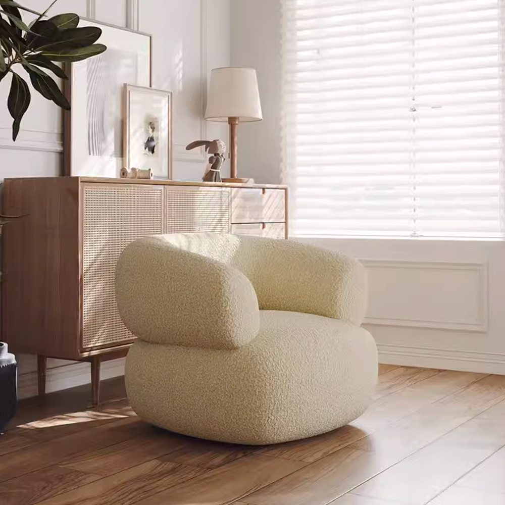 羊羔絨矮沙發椅