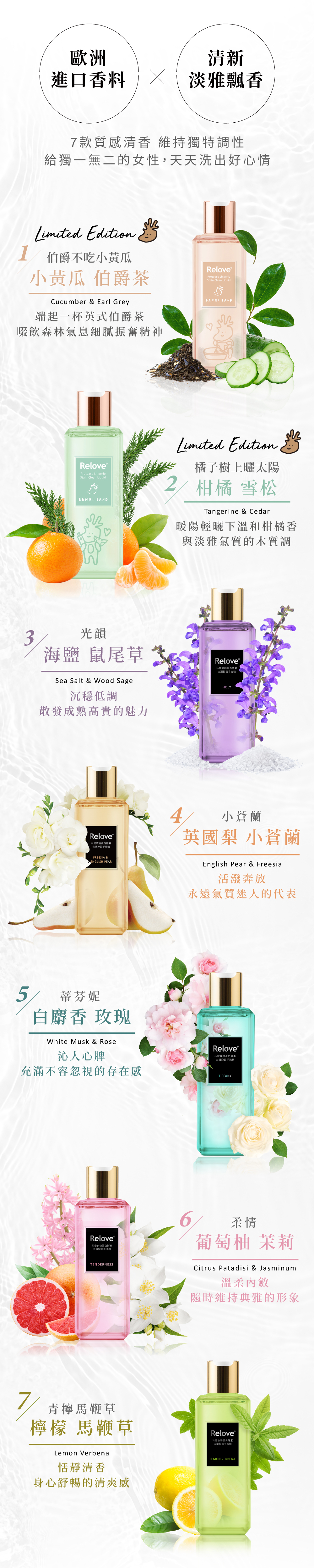 Relove 蛋白酵素去漬抑菌手洗精 講解