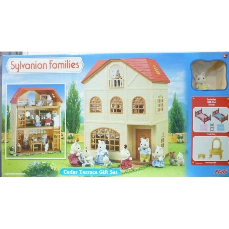森林家族 Sylvanian Families｜全新絕版收藏品 歐版 3 story house三層豪華別墅組 紅色洋房