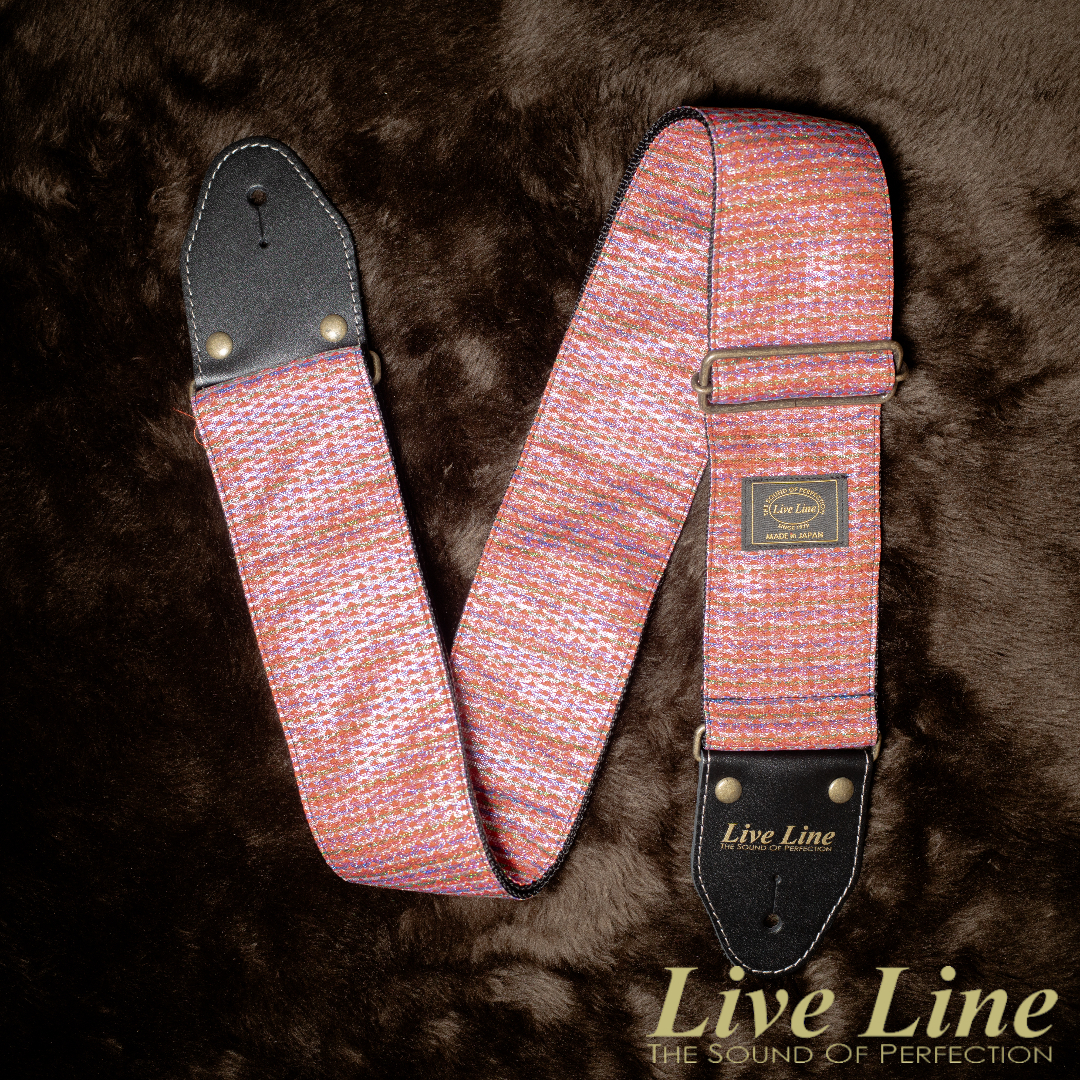 日本製造 Live Line Nishiki-Ori 系列 LSN58-04 貝斯 背帶 錦織樣式