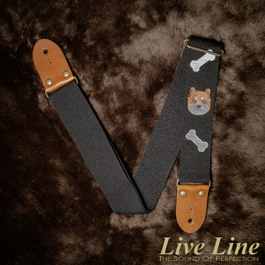 日本製造 Live Line Embroidery 系列 LSS38B-1 吉他 背帶