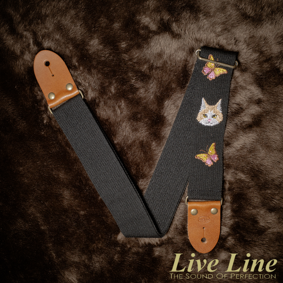 日本製造 Live Line Embroidery 系列 LSS38B-3 吉他 背帶