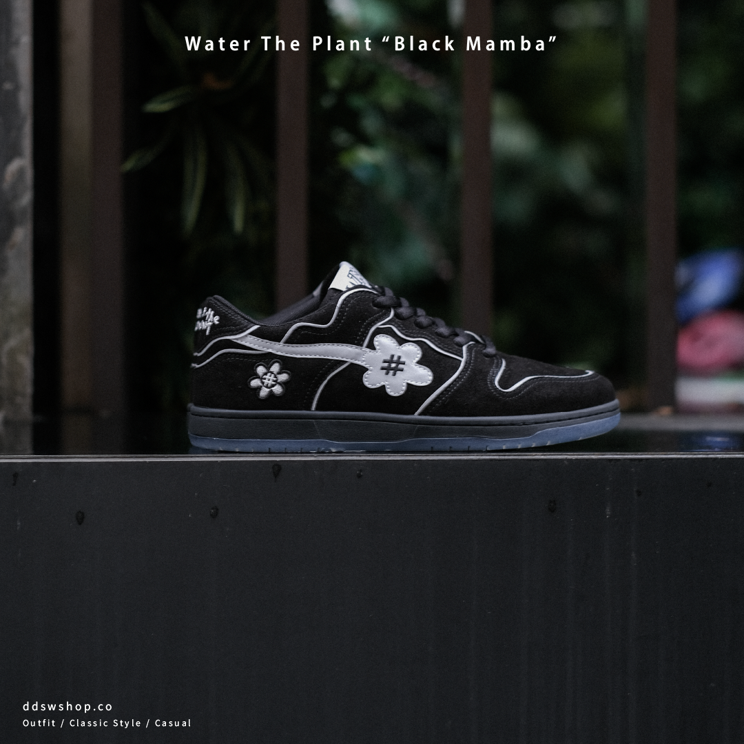 日本限定 Water The Plant "Black Mamba" Kicks 花花小倒勾 全黑
