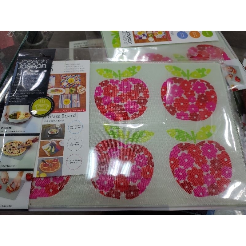 英國 Joseph Joseph｜ 多功能強化玻璃砧板/擺墊 bar board 20x30 耐熱280度 乾淨衛生 防刮