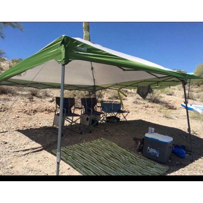 美國 Coleman｜ 🔥限時組合價🔥速開型戶外遮陽帳 炊事帳 客廳帳 3m x 3m 含延伸帳 遮蔽14平方 微氧化不影響