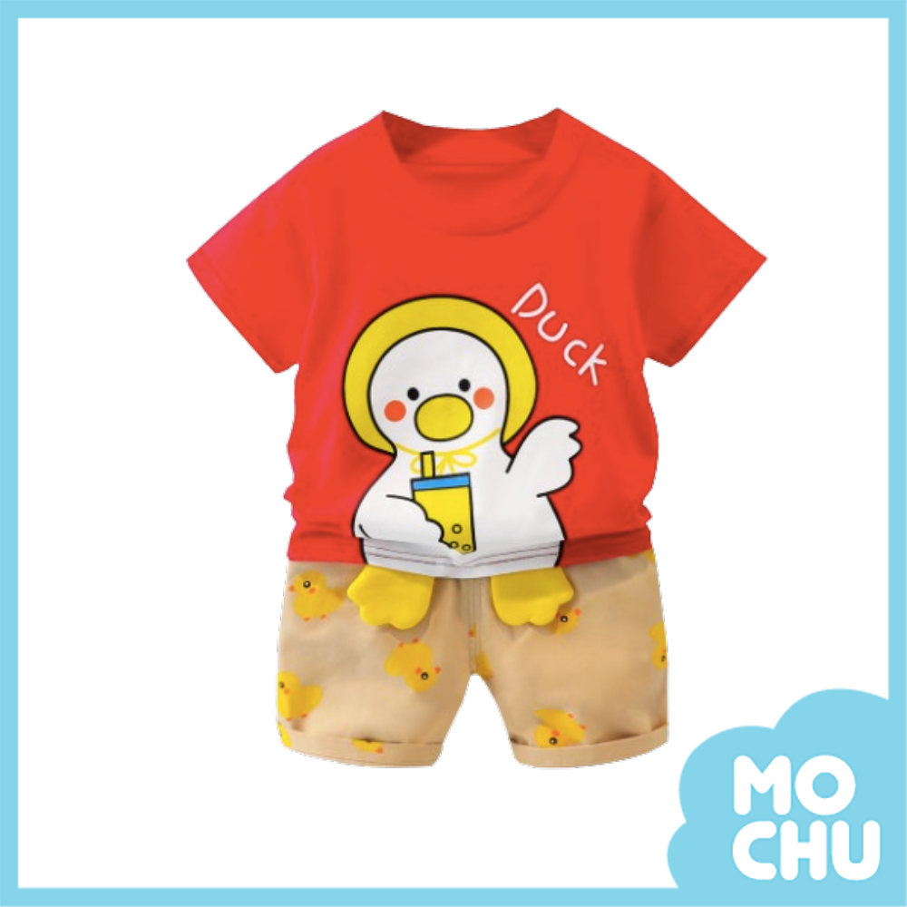 喝飲料鴨鴨兩件式套裝(四色）