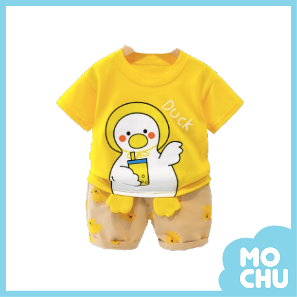 喝飲料鴨鴨兩件式套裝(四色）
