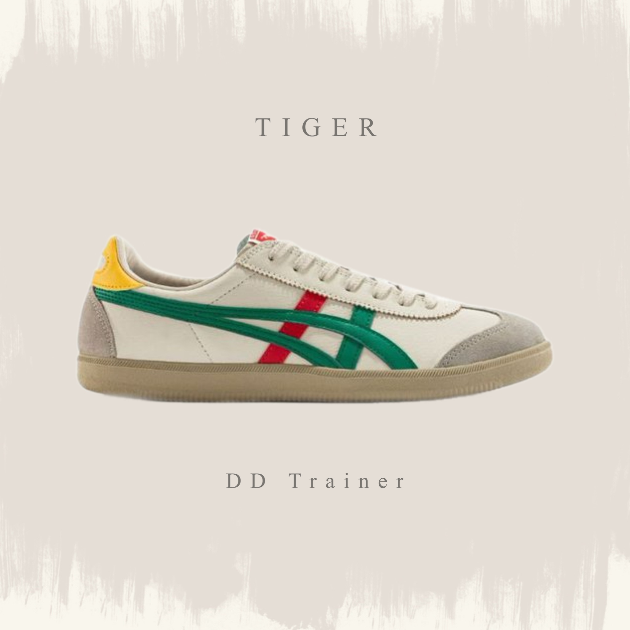 ONITSUKA TIGER 鬼塚虎DD TRAINER 米紅綠休閒運動鞋1183C095-200