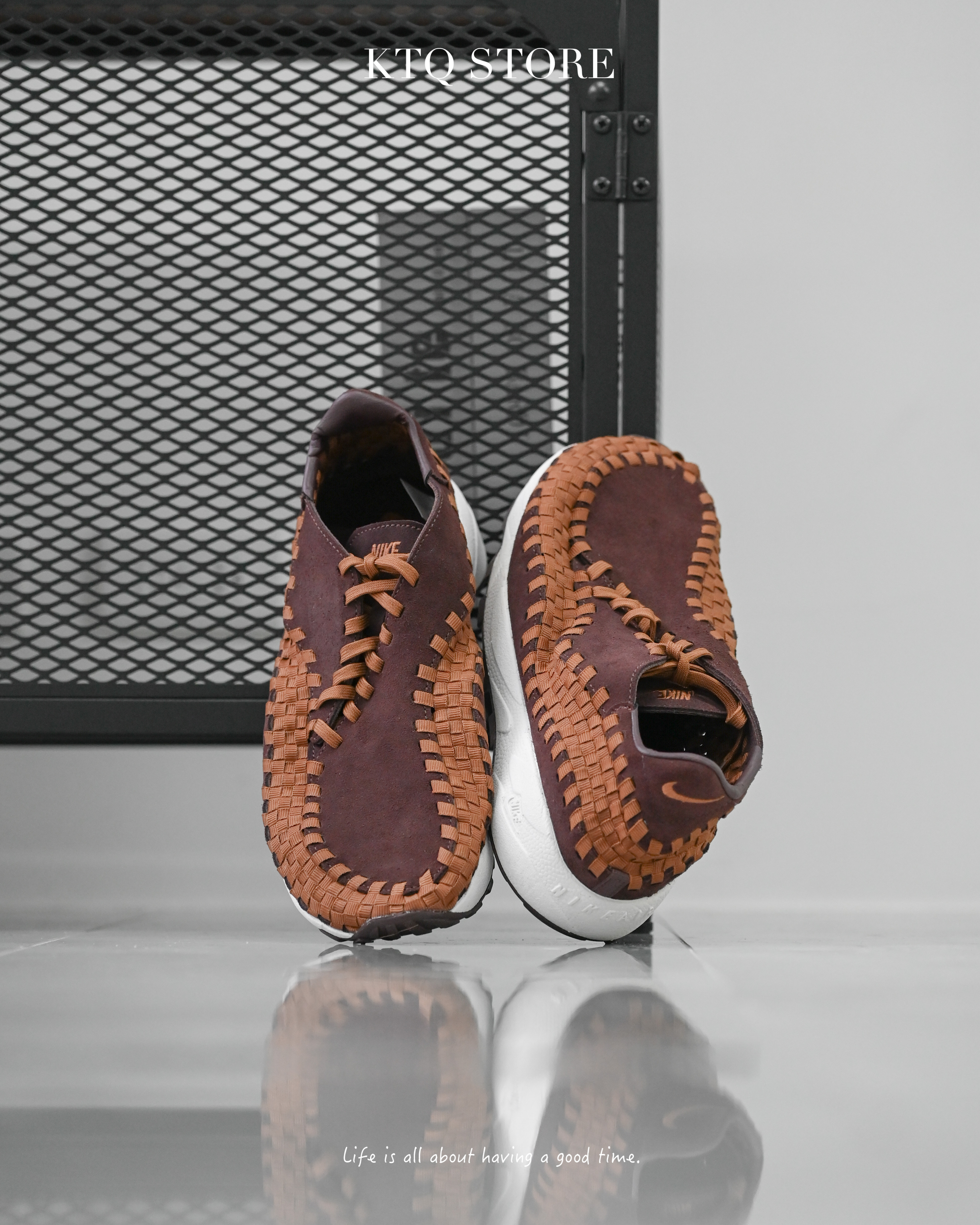 KTQ STORE ‧ NIKE AIR FOOTSCAPE WOVEN EARTH 咖啡可可編織鞋 FB1959-200