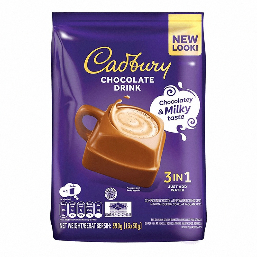 （箱購）Cadbury 香醇即溶可可粉390g(18入/箱)