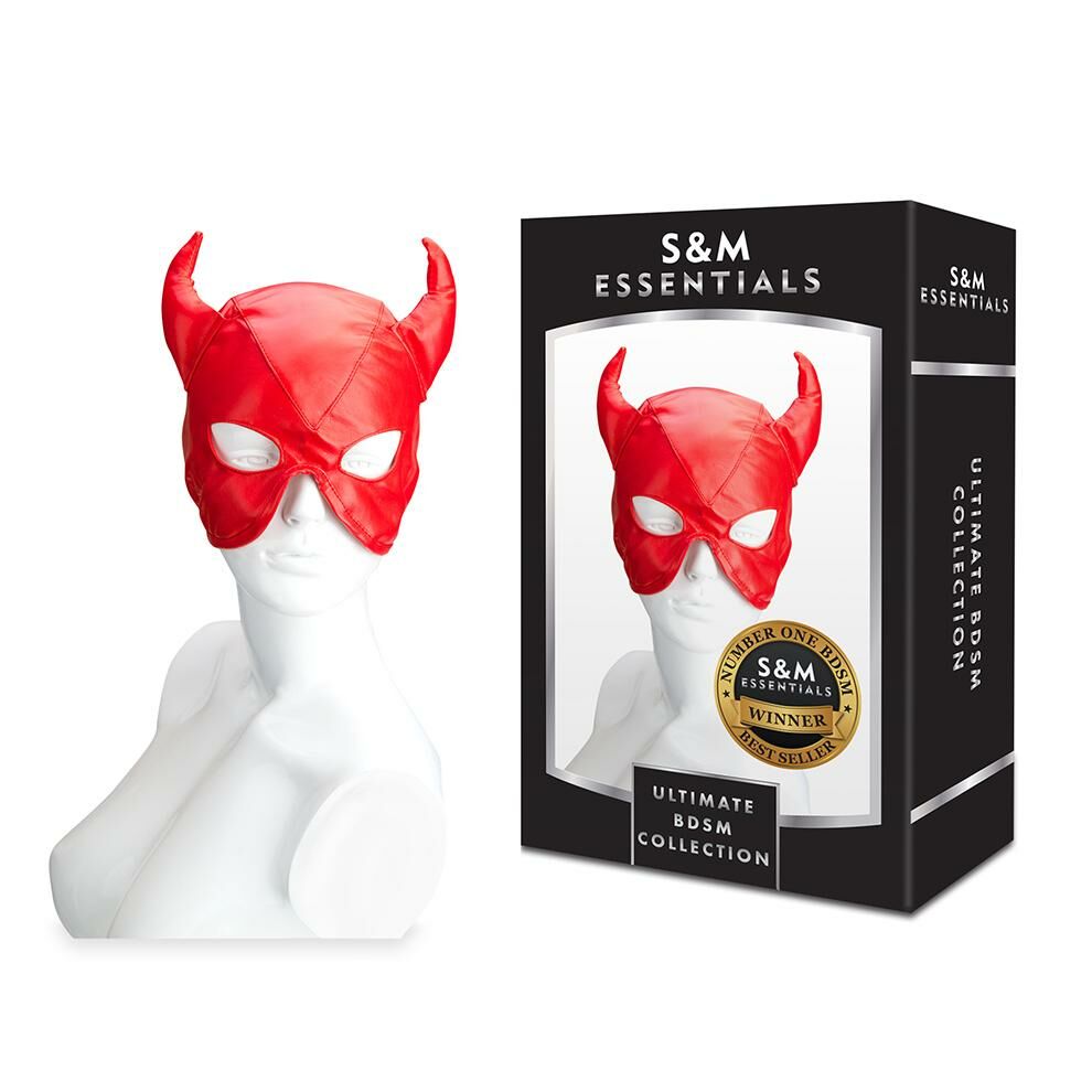 S&M Essentials 魔鬼面罩 紅色