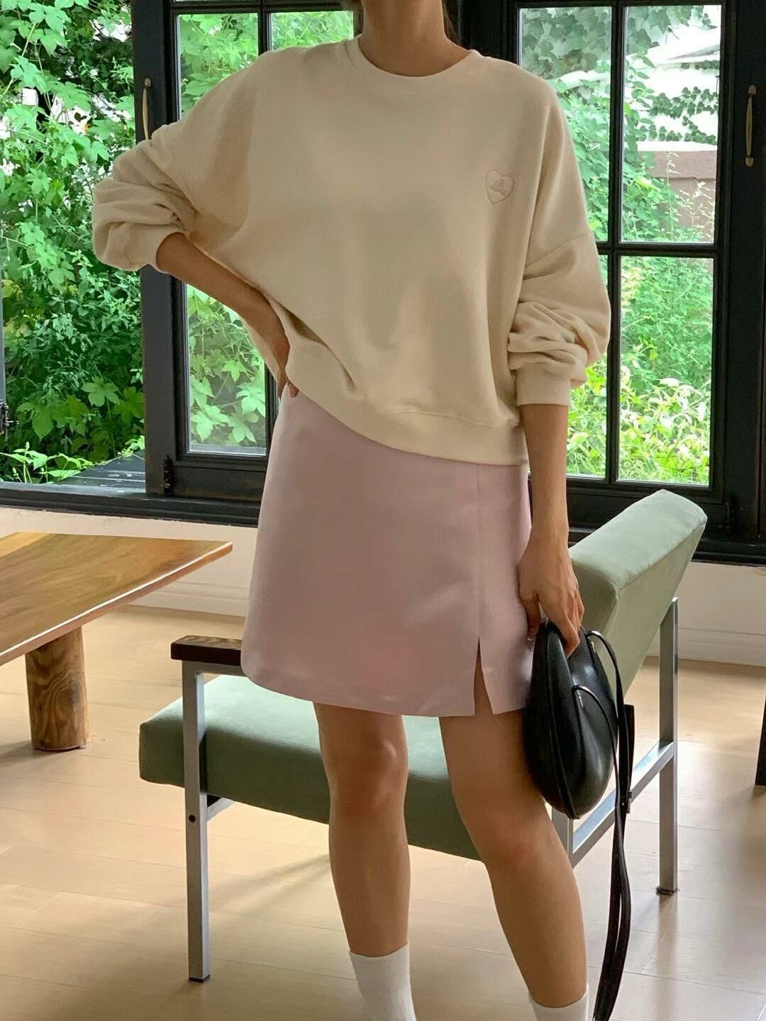 TOP#14317🤎小刺繡慵懶衛衣