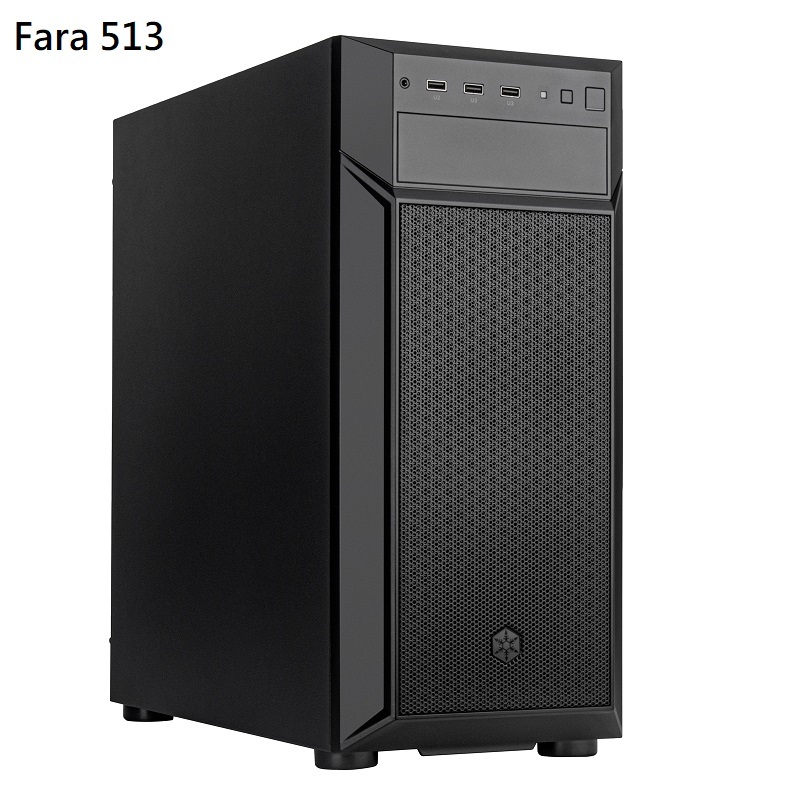 米特3C數位–SilverStone 銀欣 Fara 513 高風流、多元硬體配置ATX機箱/SST-FA513-B-C