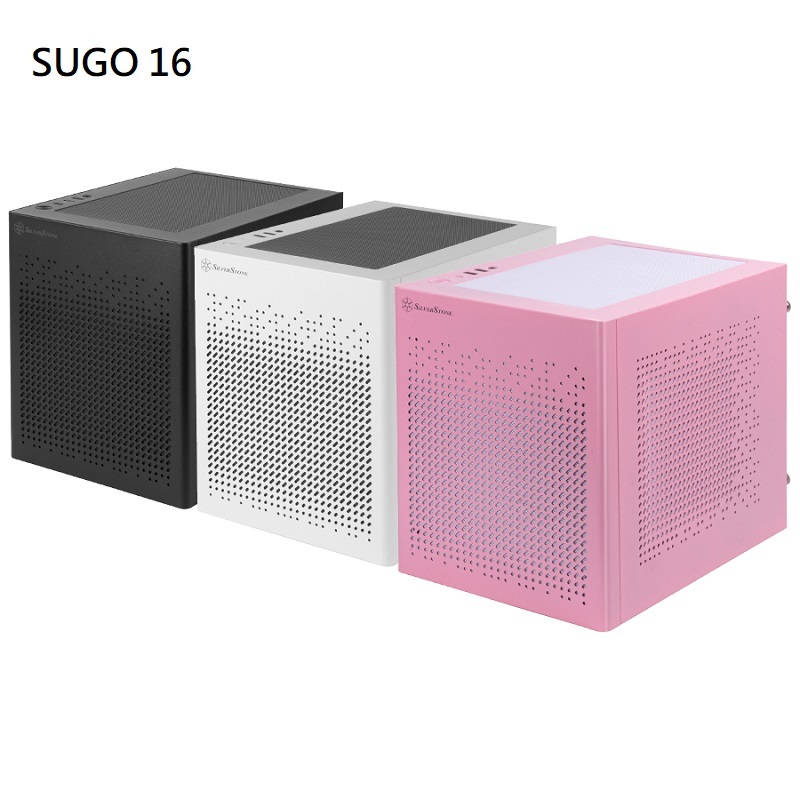 米特3C數位–SilverStone銀欣 SUGO 16 鋼材/ITX小機殼/黑SST-SG16B/白SST-SG16W/粉SST-SG16P