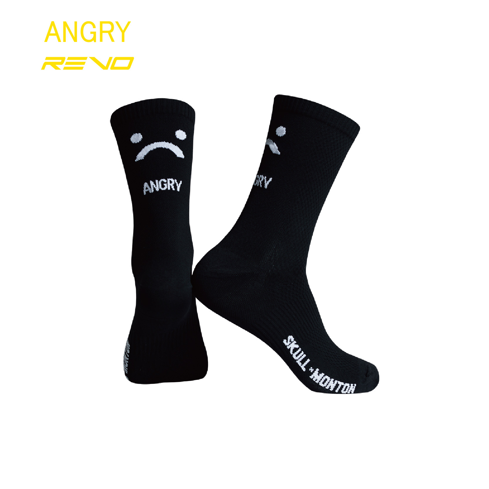 ANGRY黑色女款棉襪